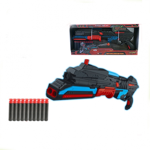 Бластер Soft Bullet Gun с 10 мягкими снарядами Junfa Toys 37712437