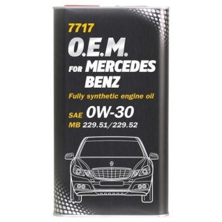 Моторное масло Mannol O.E.M. for MERCEDES BENZ 0W30 4л