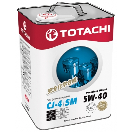 Моторное масло TOTACHI Premium Diesel CJ-4/SM 5W40 6л 5920440