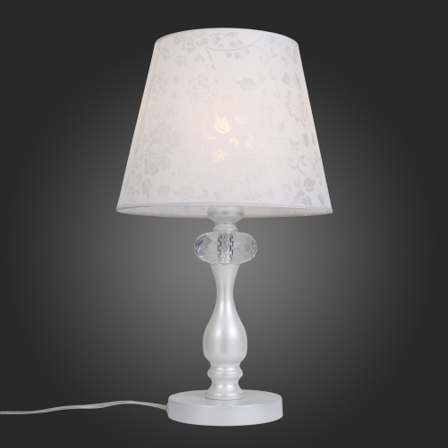 Настольная лампа St Luce Белый, Прозрачный/Белый E14 1*40W 37396290 3