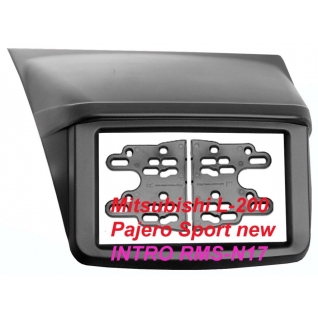 Переходная рамка Intro RMS-N17 для Mitsubishi L-200, Pajero Sport New 2DIN (накладка) Intro