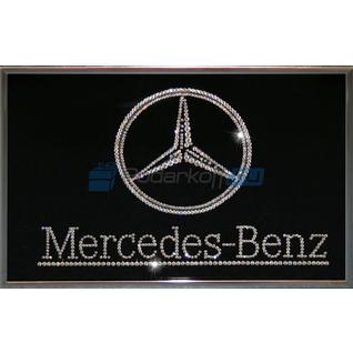 Картина "Эмблема Mercedes-Benz" со стразами Swarovski