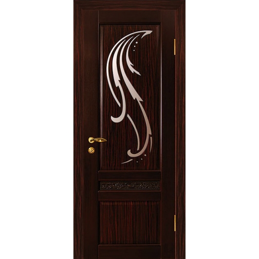 Дверное полотно МариаМ Лилия ЭЛИТ ПУ лак остекленное 600-900 мм 6640763 2