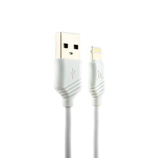 USB дата-кабель Hoco X6 Khaki Lightning (1.0 м) Белый
