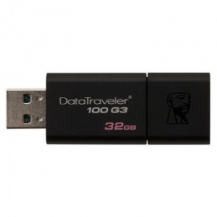 Флеш-память Kingston DataTraveler 100 G3, 32Gb, USB 3.0, черн,DT100G3/32GB
