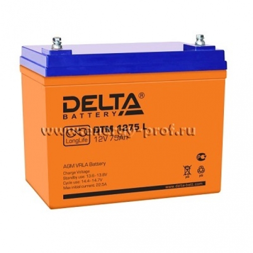 Аккумуляторные батареи Delta Аккумуляторная батарея DTM 1275 L 1242263