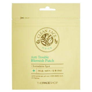 THE FACE SHOP - Пластыри от воспалений Clean Face Anti Trouble Blemish Patch
