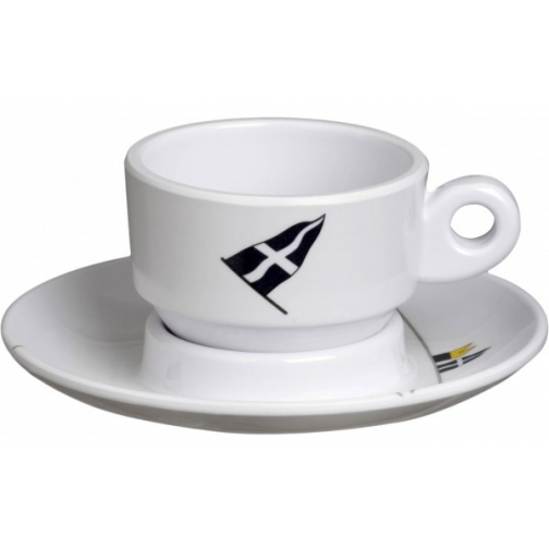 Чашка кофейная Marine Business Regata с блюдцем, для эспрессо, 6,5х4,7 см, 6 шт ... 1393628