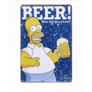 Табличка "Homer Simpson & beer"