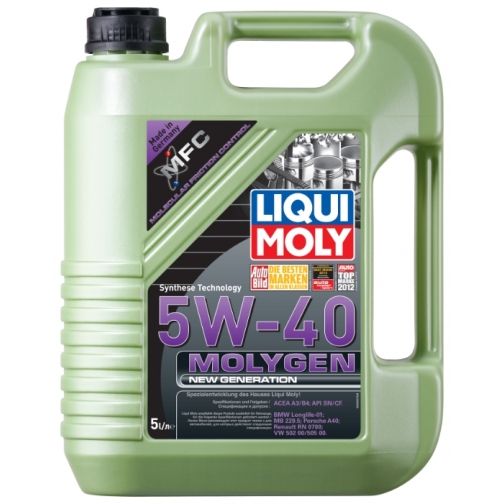 Моторное масло LIQUI MOLY Molygen New Generation 5W-40 5 литров 5926748