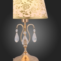 Настольная лампа St Luce Золото, Прозрачный/Бежевый, Золото E14 1*40W