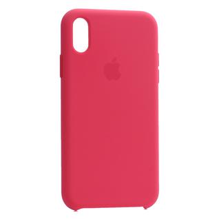 Чехол-накладка силиконовый Silicone Case для iPhone XR (6.1") Hibiscus Красный каркаде