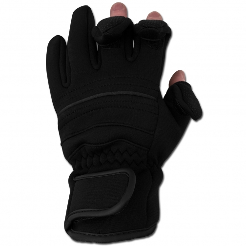 MFH Перчатки MFH с откидными пальцами, неопрен, цвет черный 5019789 2