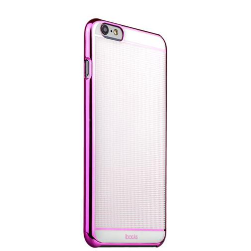 Накладка пластиковая ультра-тонкая iBacks iFling Colorful Electroplating PC для iPhone 6s Plus (5.5) - (ip60206) Pink/ White 42530535