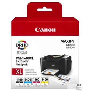 Canon Canon PGI-1400XL BK/C/M/Y Картридж струйный для MAXIFY МВ2040 и МВ2340, Multipack (GQ)