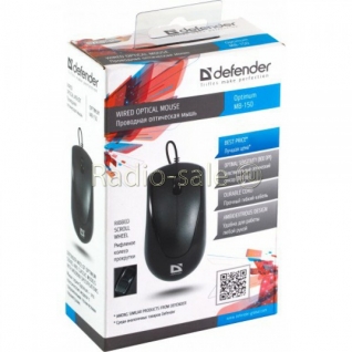 Мышь Defender Optimum MB-150 Black (PS/2), 800dpi, черный