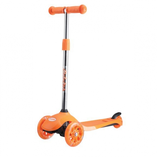 Самокат-кикборд Junior Light 2.0 (светятся колеса), оранжевый Moby Kids 37714856