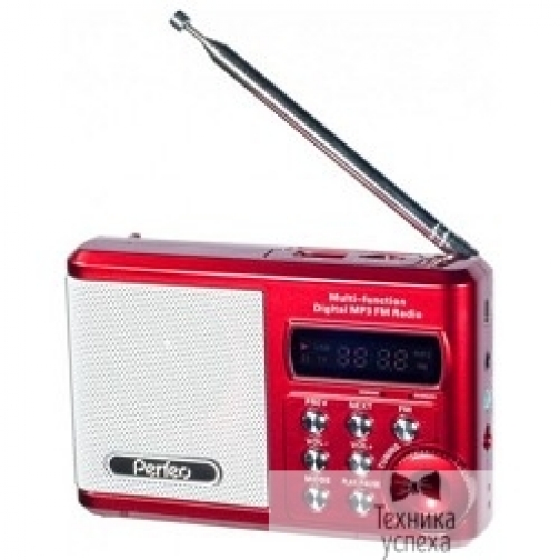 Perfeo Perfeo мини-аудио Sound Ranger, FM MP3 USB microSD In/Out ридер, BL-5C 1000mAh красный (PF-SV922RED) 5799901