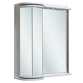 Шкаф зеркальный для ванной Runo Секрет 75 Белый Левый