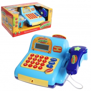 Игровой набор "Поиграем в магазин 2" - Касса-калькулятор (свет, звук) Забияка