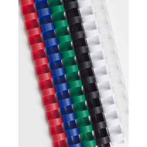 Пластиковые пружины 8 мм для переплета (21 кольцо), красный 42870007