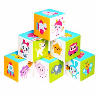 Развивающие игрушки для малышей Мякиши Мякиши 397M Игрушка кубики "Малышарики", 6 шт