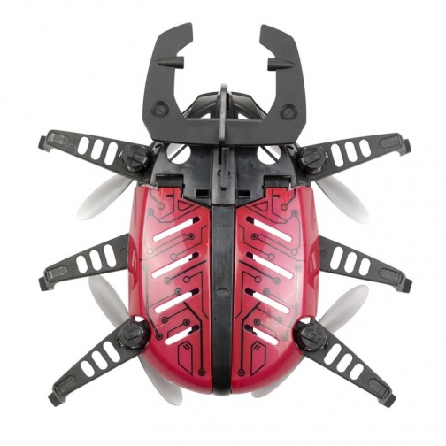Робот Жук летающий чёрный с красными крыльями Silverlit 37895106 3
