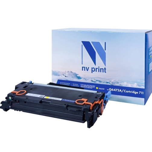 Совместимый картридж NV Print NV-Q6472A/ 711 Yellow (NV-Q6472A-711Y) для HP LaserJet Color 3505, 3505x, 3505n, 3505dn, 3600, 3600n 21461-02 37451678