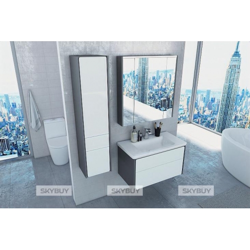Мебель для ванной Roca Ronda 80 белый глянец, антрацит 37959075 10