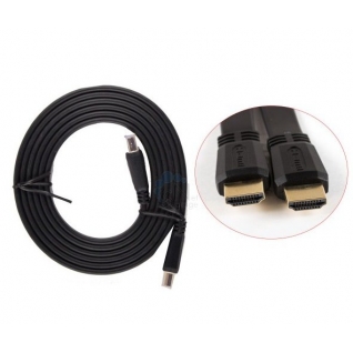 Аудио-видео кабель HDMI-HDMI 3/2/1 метр плоский Perfeo (Модель: H1302 2m) Модель: К 041