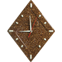 Часы Ромбовидные"Fondali" D29, Наполнитель:Кварц окрашенный бронзовый перламутр.