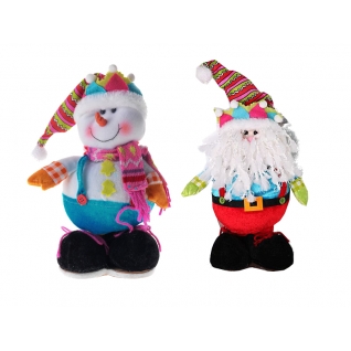 Мягкая игрушка "Дед Мороз / Снеговик", 28 см Snowmen