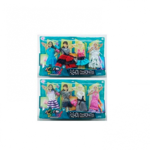 Набор одежды и аксессуаров для кукол Fashion Coordinates Junfa Toys 37712507 1
