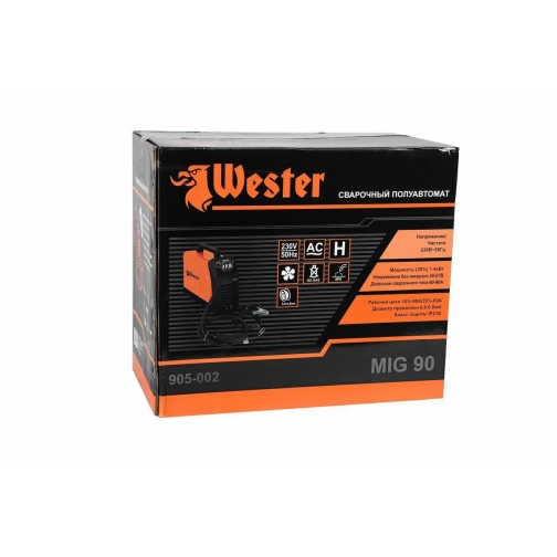 Сварочный полуавтомат WESTER MIG 90 60-90A 0.6-0.8мм 1210234