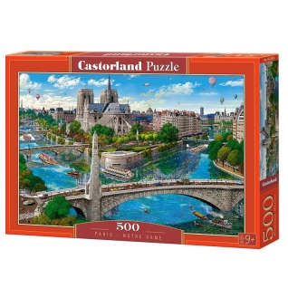 Пазл "Париж" - Нотр-Дам, 500 элементов Castorland