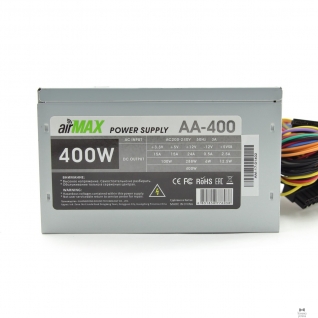 AirMax AirMax AA-400W Блок питания 400W ATX (24+4+6пин, 120mm (SCP)\(OVP)\(OCP)\(UVP)\ATX 12V v.2.3)