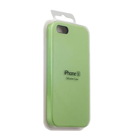 Чехол-накладка силиконовый Silicone Case для iPhone SE/ 5S/ 5 Мятный 42526357