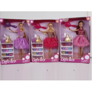 Кукла "Люси" с набором обуви и аксессуарами, 29 см Defa Lucy