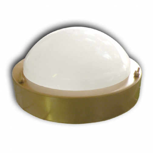 Светильник для бани ТЕРМА 3 золото (круглый, до +120 С, IP65, арт. НББ 03-60-003) 6012404