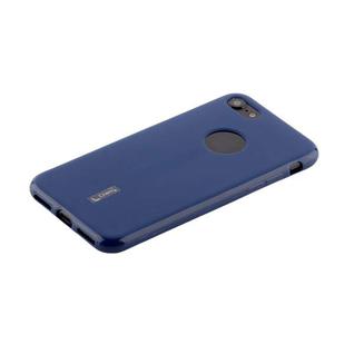 Чехол-накладка силиконовый Cherry матовый 0.4mm & пленка для iPhone SE (2020г.)/ 8/ 7 (4.7) Синий