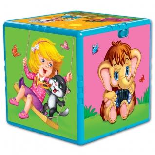 Развивающая игрушка "Говорящий кубик" - Любимые мультяшки (звук) Азбукварик