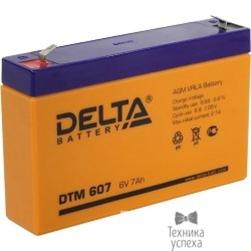 Delta Delta DTM 607 (7 А\ч, 6В) свинцово- кислотный аккумулятор 6878704