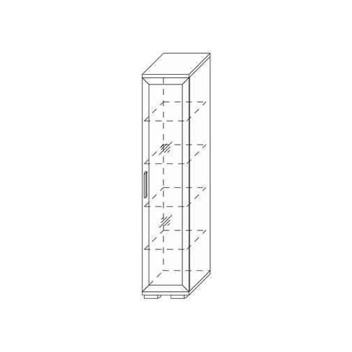 Шкаф-витрина ПМ: КУРАЖ Шкаф низкий 350 со стеклом Палермо 42748616 11