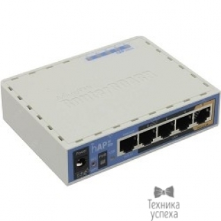 Mikrotik MikroTik RB952Ui-5ac2nD hAP ac Lite Роутер 2.4+5 ГГц, 802.11a/b/g/n/ac, MIMO 2x2, 5x Ethernet
