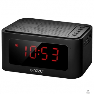 Ginzzu Ginzzu GM-881B BT-Колонка 3W/LCD/USB/TF/AUX/FM/часы/будильник