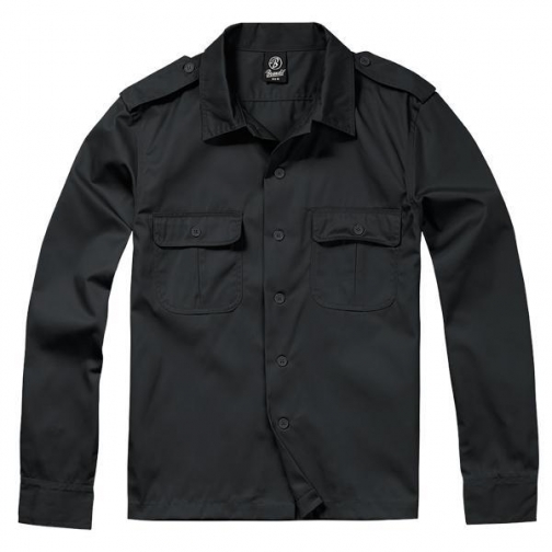Brandit Рубашка Brandit США с длинными рукавами, цвет черный 7246385