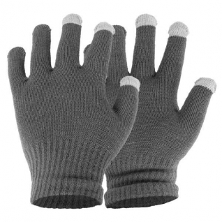 Перчатки Touchscreen Herren-Handschuhe grau