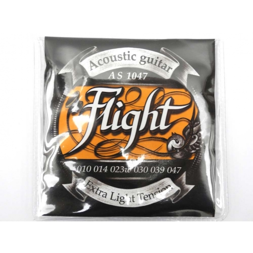 Струны для акустической гитары Flight Extra Light 10-47, AB1047 5100235