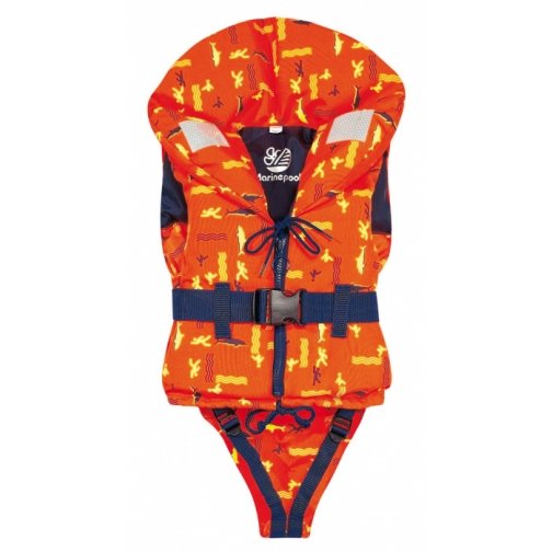 Жилет спасательный детский Marine Pool Freedom оранжевый с рисунком 10-15 (5002118) 6822045