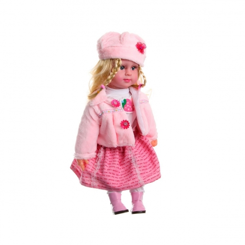 Интерактивная кукла с косичками в розовом наряде, 50 см Shenzhen Toys 37720352
